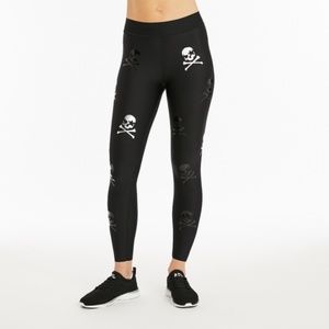 Ultracor x SoulCycle Black Silver Skull Leggings